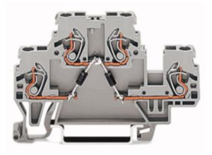 Диодная клемма WAGO 870-541/281-489, 1 pin, 0.08мм²-2.5мм², 250В, 0.5А, (1 шт)