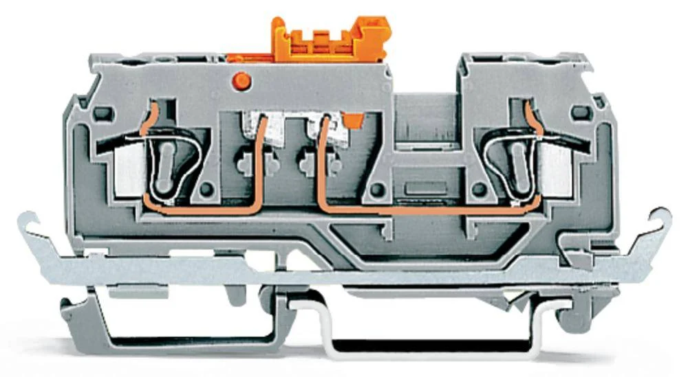 N клемма WAGO 280-869, 2 pin, 0.08мм² - 2.50мм², 250В, 16А, конф: Terre, (50 шт)