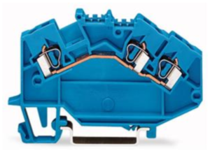 Проходная клеммная колодка WAGO 780-651, 1 pin, 0.08мм²-2.5мм², 1000В, 24А, (1 шт)