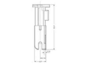 Гнездовой модуль WAGO 267-109, 1 pin, 1.0мм², 500В, 6А, (1 шт)