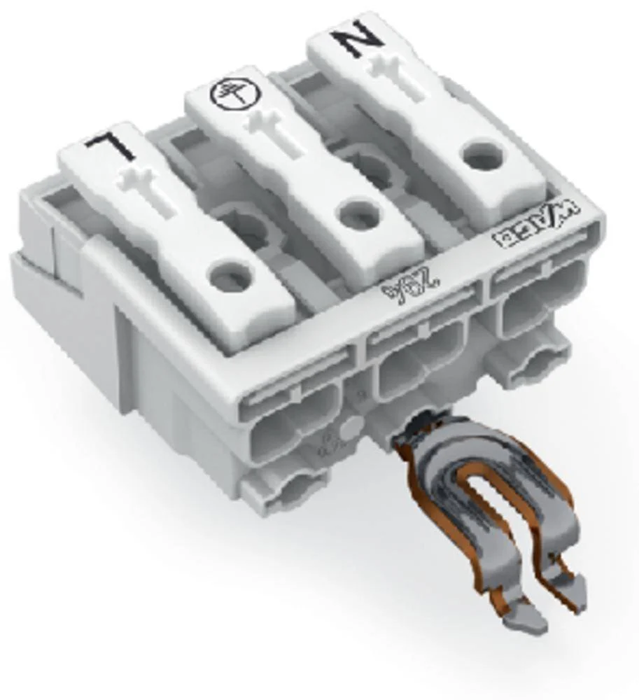 Разъем питания сети WAGO 294-4323, 3 pin, 0.5мм² - 1.5мм², 24А, (500 шт)