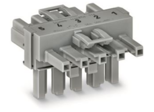 T-распределитель WAGO 770-1643, 5 pin, 400В, 25А, (1 шт)