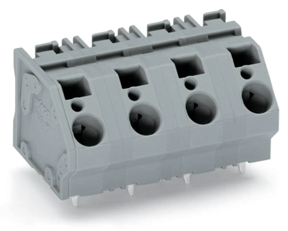 Быстроразъемная клемма WAGO 745-1404, 4 pin, 0.20мм² - 6.00мм², 1000В, CS: 12.50мм, (40 шт)