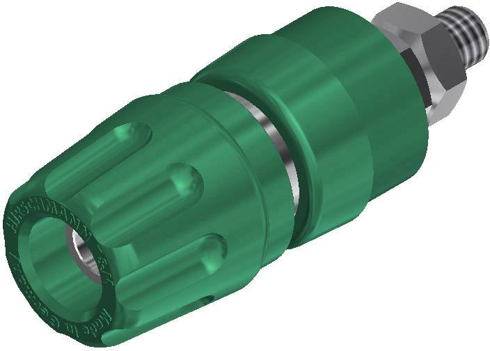 930103104, SKS-HIRSCHMANN PKI 10 A - Полюсной зажим, 35 А, зеленый : 1 шт.