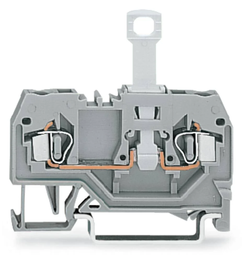 N клемма с разделителем WAGO 280-914, 2 pin, 0.08мм² - 2.50мм², 400В, 10А, конф: N, (50 шт)