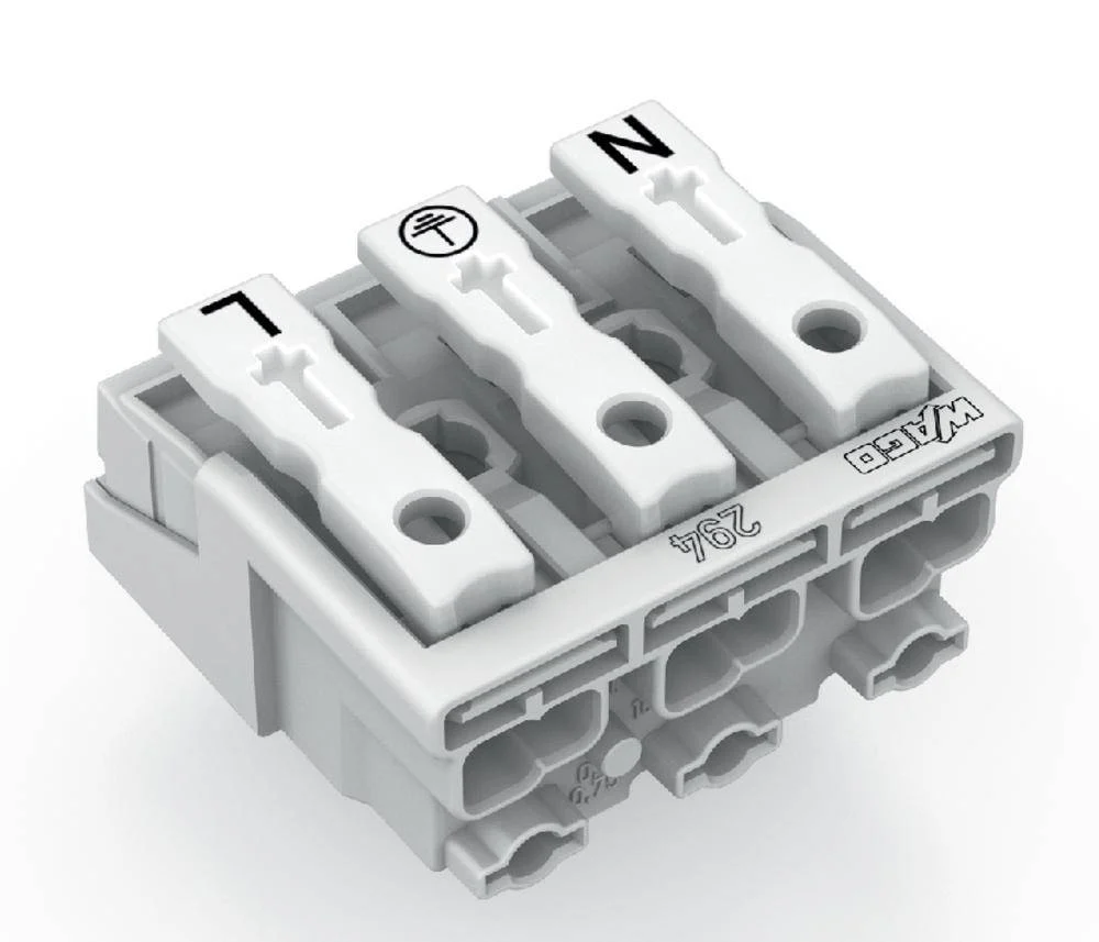 Разъем питания сети WAGO 294-5023, 3 pin, 0.5мм² - 1.5мм², 24А, (500 шт)