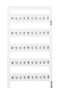 Маркерная карта WAGO 793-646, (1 шт)