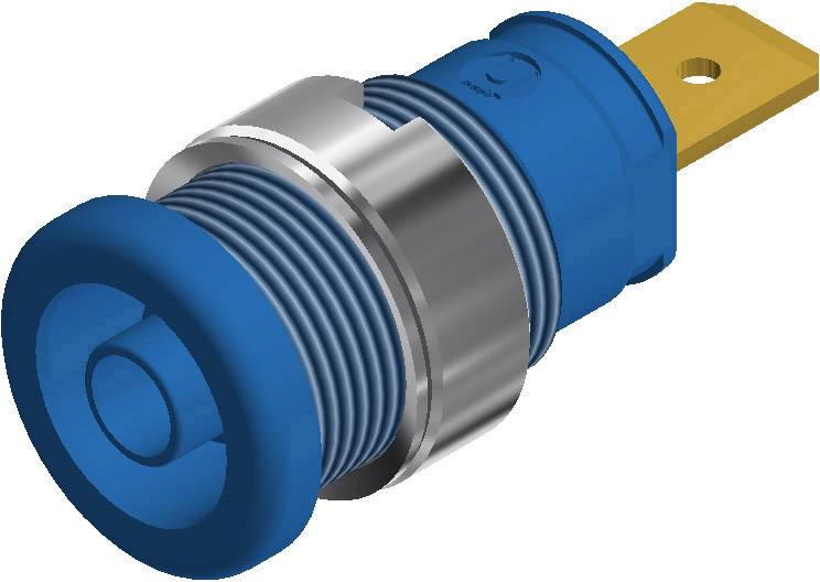 972356102, SKS-HIRSCHMANN SEB 2620 F6,3 - Лабораторное гнездо, Ø-контакта: 4 мм, синий : 1 шт.