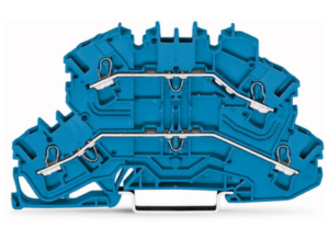 Двухуровневый клеммный блок WAGO 2002-2604, 2 pin, 0.25мм²-4.0мм², 500В, 24А, (1 шт)