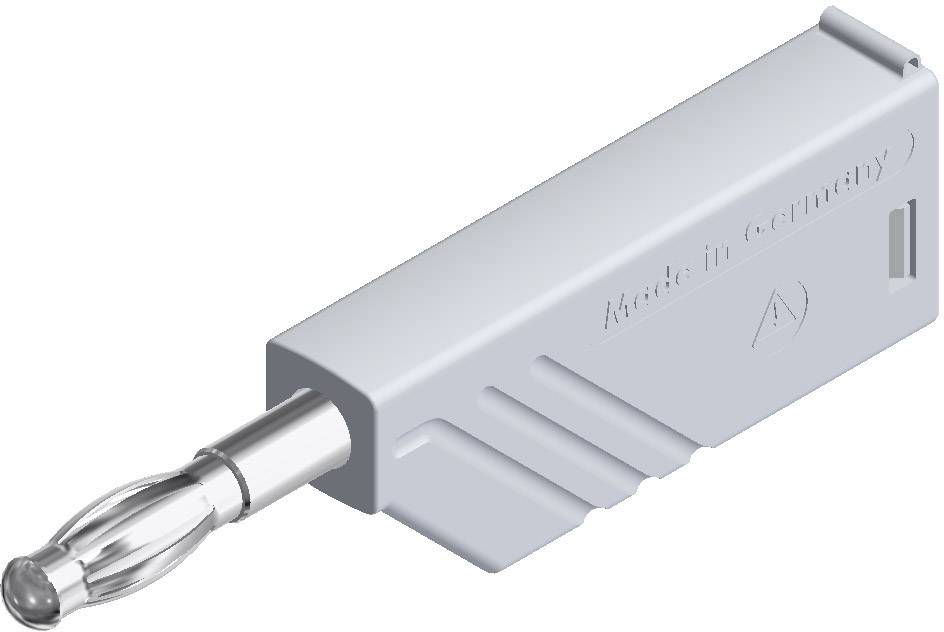 934100107, SKS-HIRSCHMANN LAS N WS - Штекер с ламелями, Ø-контакта: 4 мм, белый : 1 шт.