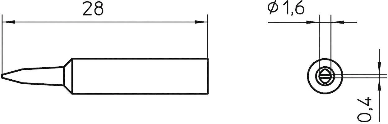 Паяльное жало Weller T0054485199 XNT A