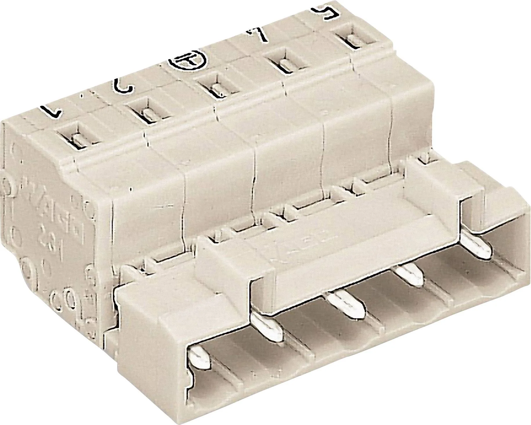 Розетка для подключения к печатной плате WAGO 721-835/001-000, 5 pin, 0.08мм² - 2.5мм², 300В, 15А, CS: 7.50мм, (1 шт)