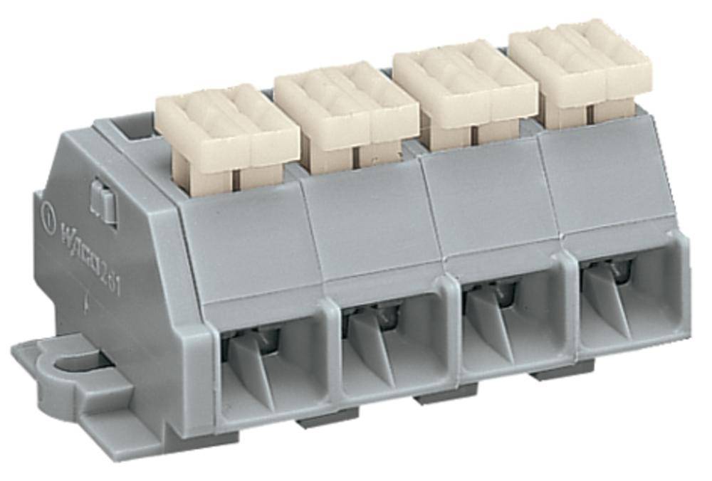 Клеммная колодка WAGO 261-204/332-000, 16 pin, 0.08мм² - 2.50мм², 500В, 24А, конф: L, (100 шт)