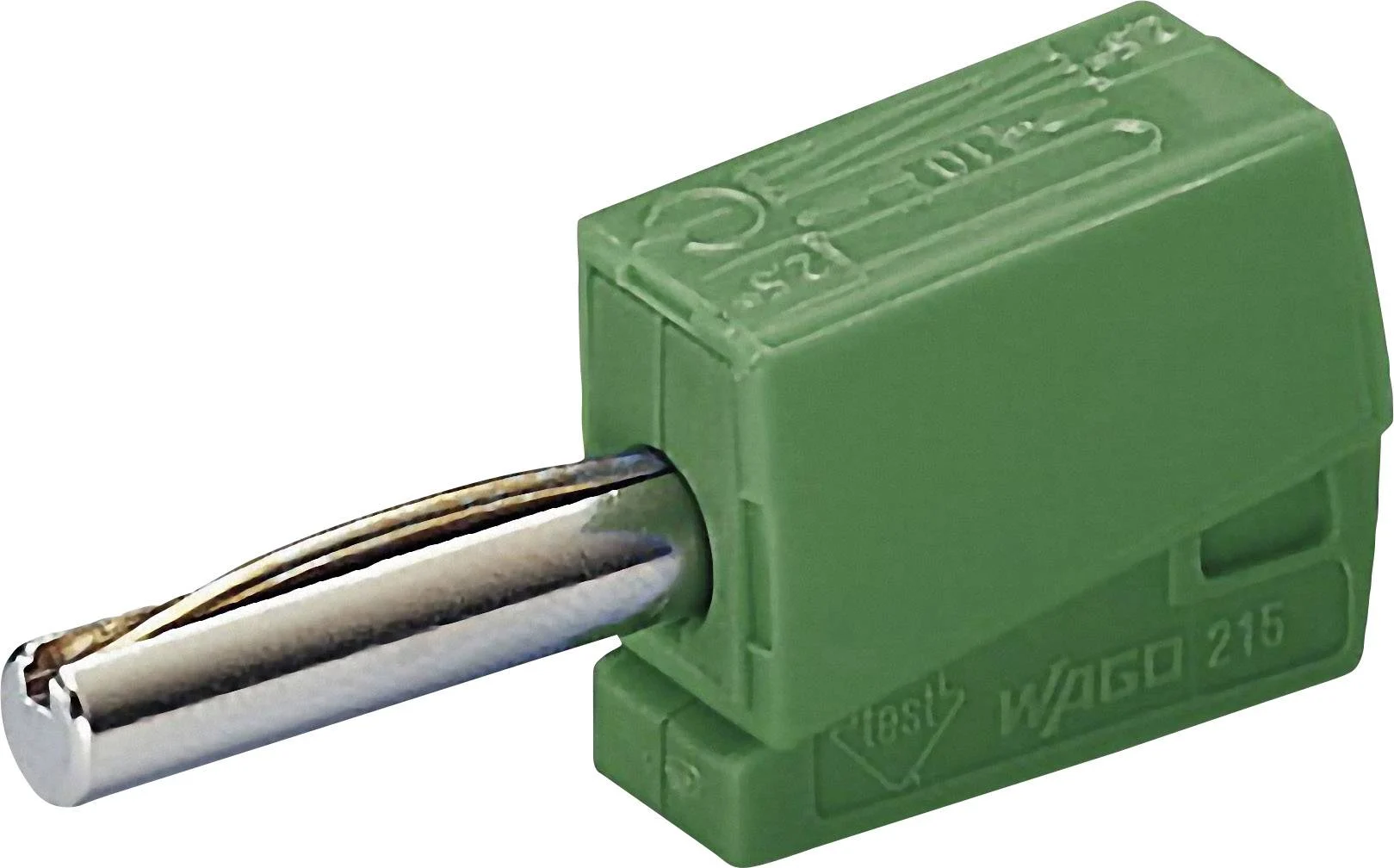 Jack разъем 4mm, WAGO 215-411, 0.08mm² - 2.5mm², 20A, частично изолированный, (1 шт)