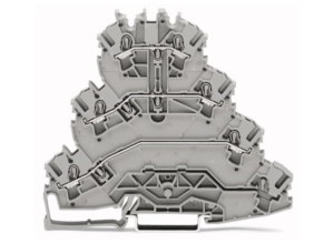 Четырехуровневая клеммная колодка WAGO 2002-4131, 3 pin, 0.75мм²-4.0мм², 800В, 24А, (1 шт)