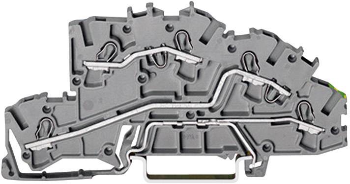 Промышленная клеммная колодка WAGO 2003-7645, 3 pin, 0.25мм² - 4мм², 250В, 32А, конф: L;L;Terre, (1 шт)