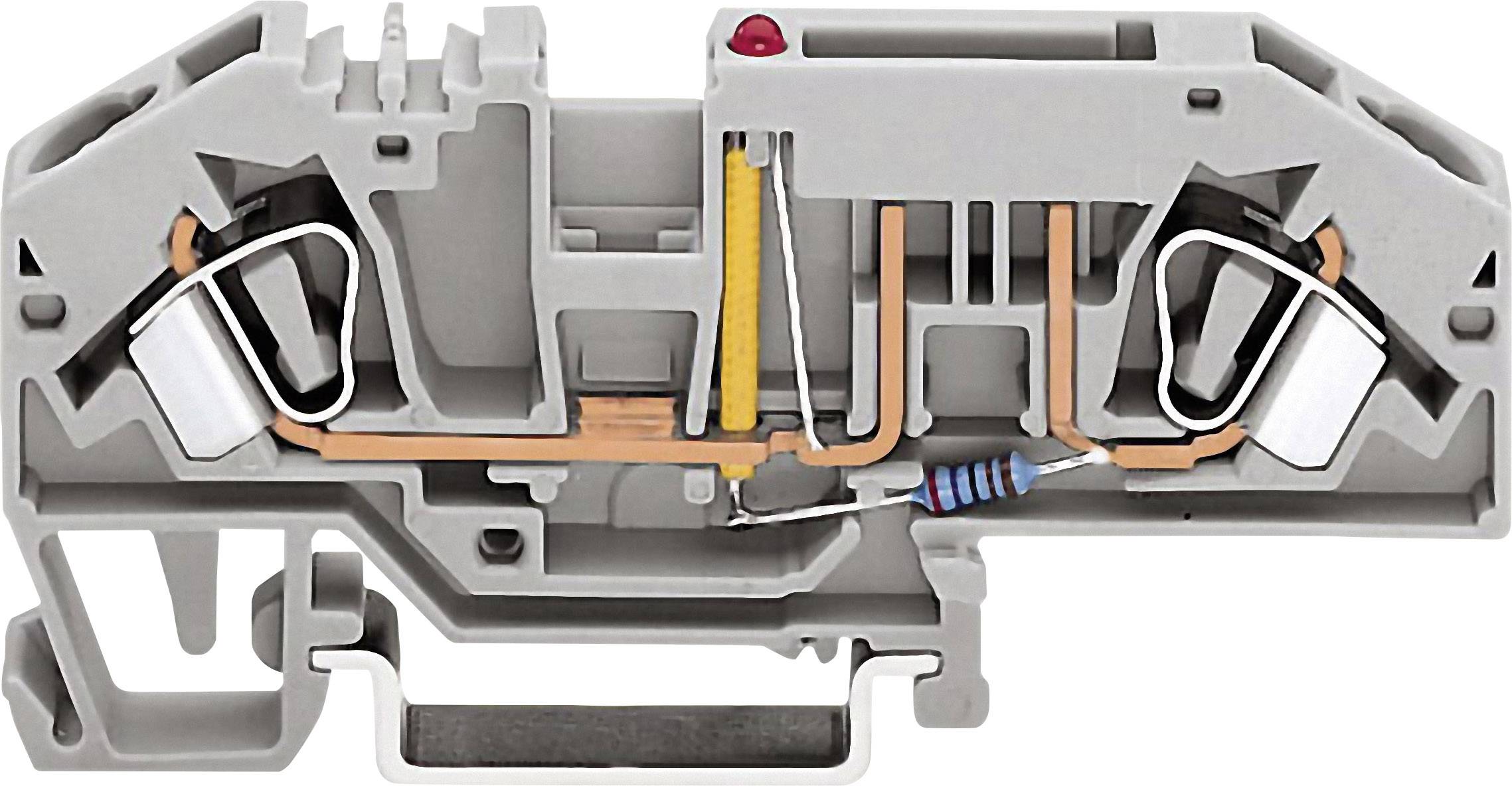 Клемма предохранителя WAGO 282-698/281-429,  - 6мм², 12В;24В, 25А, (1 шт)