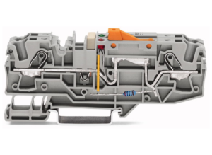 Клемма отключения заземляющего проводника WAGO 2006-1671/1000-849, 2 pin, 0.5мм²-10мм², 500В, 30А, (1 шт)