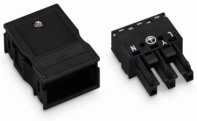 Разъем питания сети WAGO 770-103/K010-165, 2 pin, 0.5мм² - 4мм², 250В, 25А, (1 шт)