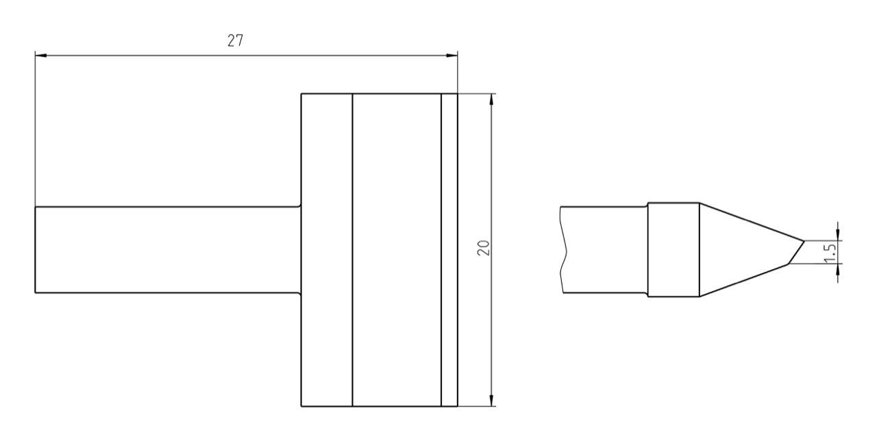 Паяльное жало Weller T0050106899 RTU 200 K MS