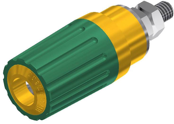 Высококачественный полюсной зажим SKS Hirschmann 930 757-188 PKI 100 винтовой зажим, 35 A, желто-зел