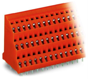 Клемма печатной платы WAGO 737-402, 6 pin, 0.08мм²-2.5мм², 320В, 21А, CS: 5.08мм, (1 шт)