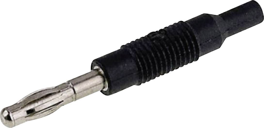 973599100, SKS-HIRSCHMANN MZS 4 - Пружинный штекер, 4 мм, гнездо 2 мм, черный : 1 шт.