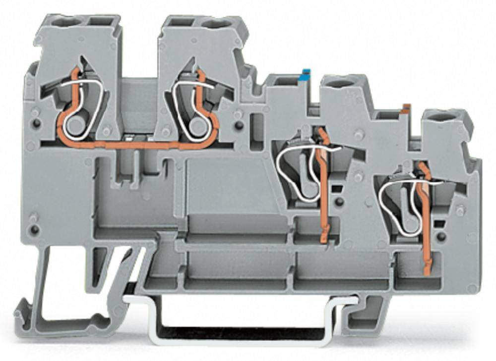Клемма бесконтактного переключателя WAGO 270-560, 4 pin, 0.08мм² - 2.50мм², 250В, 18А, конф: L, (50 шт)
