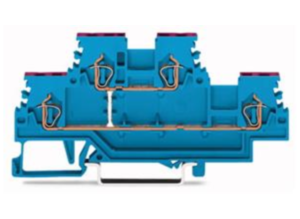 Двухуровневый клеммный блок WAGO 279-509, 1 pin, 0.08мм²-1.5мм², 500В, 18А, (1 шт)