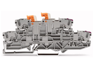 Двухуровневый клеммный блок WAGO 2002-2958, 3 pin, 0.75мм²-4.0мм², 400В, 16А, (1 шт)