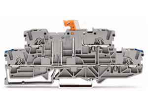 Двухуровневая клемма с размыкателем WAGO 2002-2972, 4 pin, 0.25мм²-4.0мм², 400В, 16А, (1 шт)