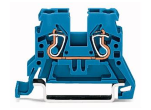 Проходная клеммная колодка WAGO 870-904, 1 pin, 0.08мм²-2.5мм², 500В, 24А, (1 шт)