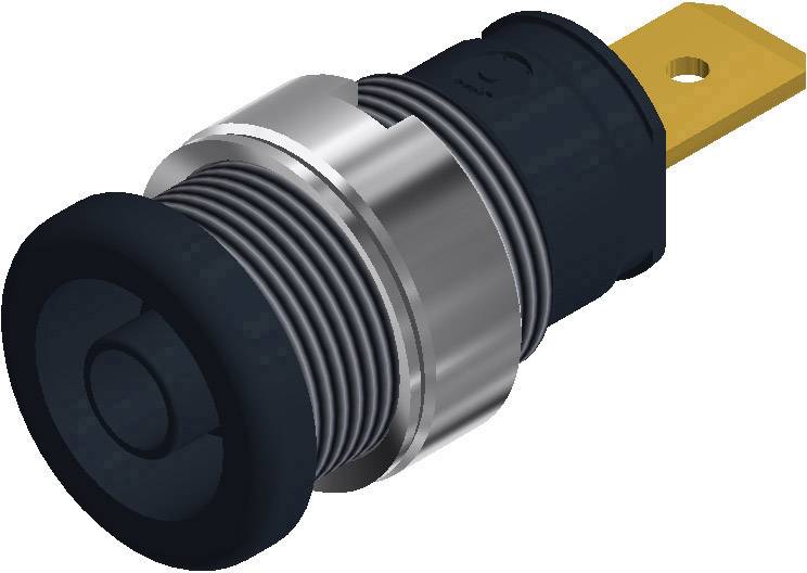 972356100, SKS-HIRSCHMANN SEB 2620 F6,3 - Лабораторное гнездо, Ø-контакта: 4 мм, черный : 1 шт.