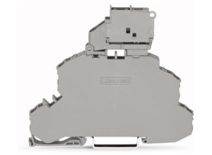 Двухуровневый клеммный блок с предохранителем WAGO 2002-2611, 4 pin, 0.25мм²-4.0мм², 250В, 6.3А, (1 шт)