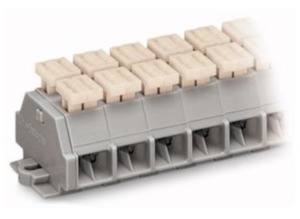 Клеммная колодка WAGO 261-257/342-000, 7 pin, 0.08мм²-2.5мм², 500В, 24А, (1 шт)
