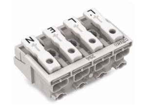 Клемма подключения к сети WAGO 294-4094/4025-000, 4 pin, 0.5мм²-2.5мм², 24А, (1 шт)