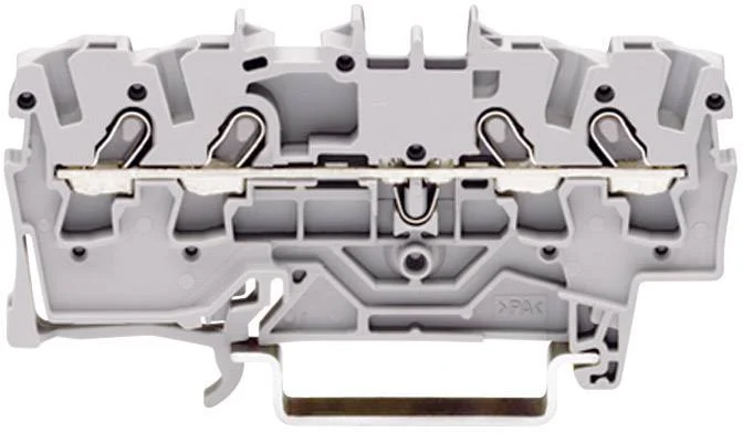 Клемма WAGO 2000-1404, 4 pin, 0.14мм² - 1.50мм², 800В, 13.5А, конф: N, (1 шт)