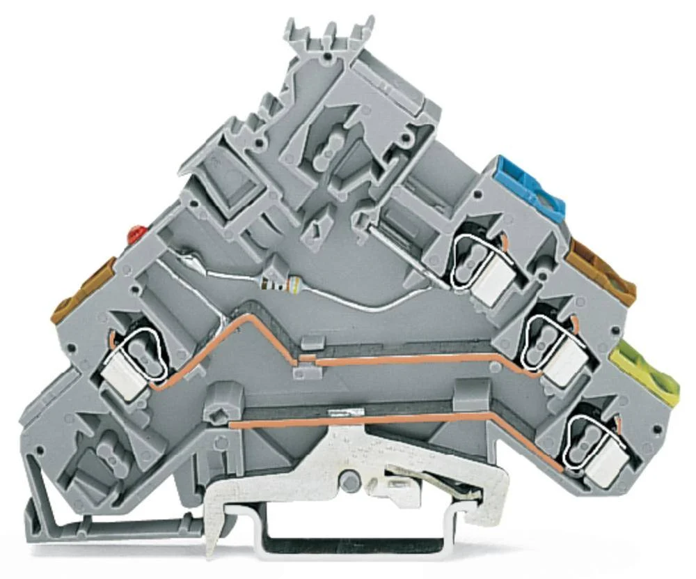 Светодиодная клемма WAGO 280-572/281-420, 4 pin, 0.08мм² - 2.50мм², 24В, 20А, конф: L, (50 шт)