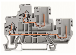 Клеммная колодка WAGO 870-101, 2 pin, 0.08мм²-2.5мм², 500В, 16А, (1 шт)