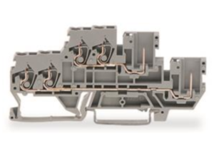 Двухуровневая клемма WAGO 870-1131, 2 pin, 0.08мм²-2.5мм², 500В, 16А, (1 шт)