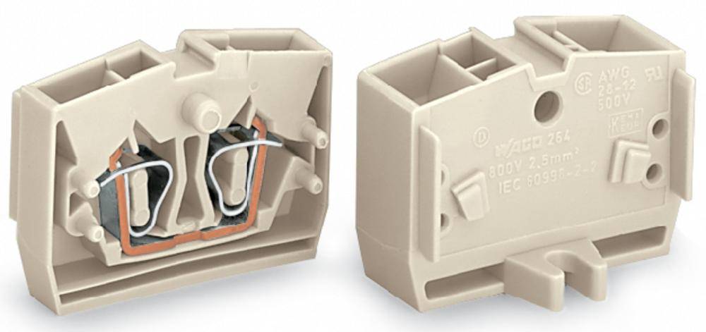 Клемма WAGO 264-230, 4 pin, 0.08мм² - 2.50мм², 690В, 23А, конф: L, (100 шт)