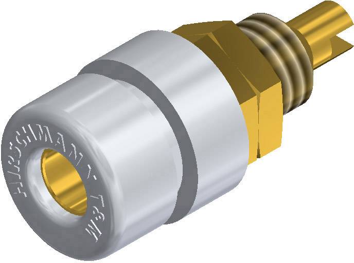 930166701, SKS-HIRSCHMANN BIL 30 Au - Лабораторное гнездо, Ø-контакта: 4 мм, белый : 1 шт.