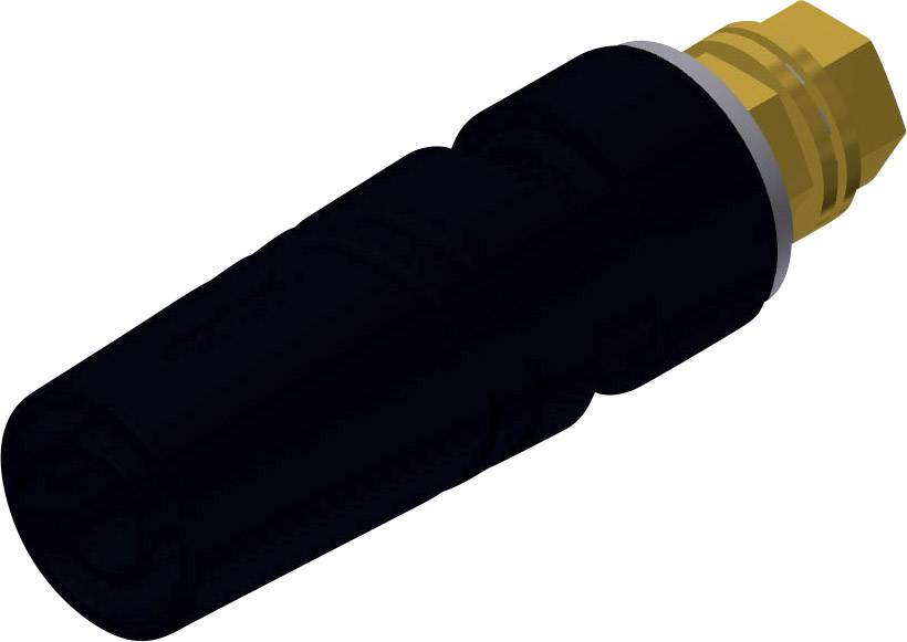 972357700, SKS-HIRSCHMANN SAB 2600 G M4 Au - Лабораторное гнездо, Ø-контакта: 4 мм, черный : 1 шт.