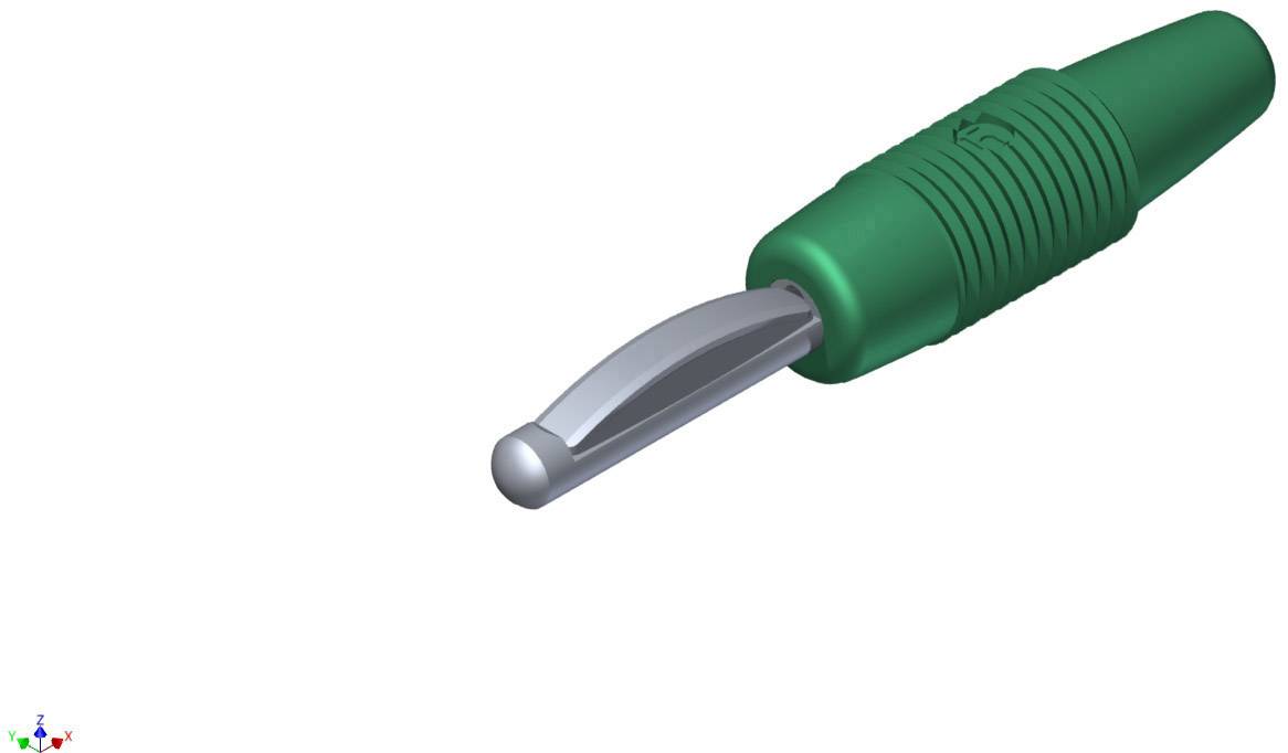 931667104, SKS-HIRSCHMANN VON 30 - Банановый штекер, Ø-контакта: 4 мм, зеленый : 1 шт.