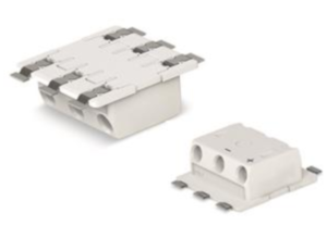 Клемма печатной платы WAGO 2070-543/998-406, 3 pin, 0.2мм²-0.75мм², 320В, 9А, CS: 6.5мм, (1 шт)