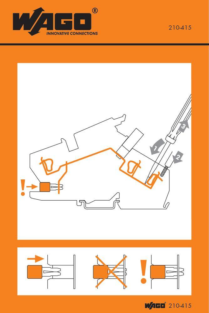Наклейка с инструкцией WAGO 210-415, (100 шт)
