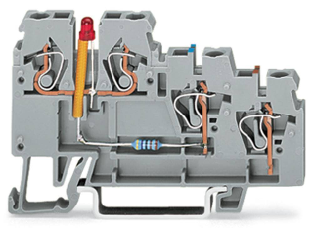 Клемма бесконтактного переключателя WAGO 270-560/281-434, 4 pin, 0.08мм² - 2.50мм², 24В, конф: L, (50 шт)