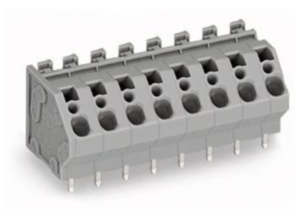 Клемма печатной платы WAGO 745-154/000-006, 4 pin, 0.08мм²-4.0мм², 630В, 32А, CS: 7.5мм, (1 шт)