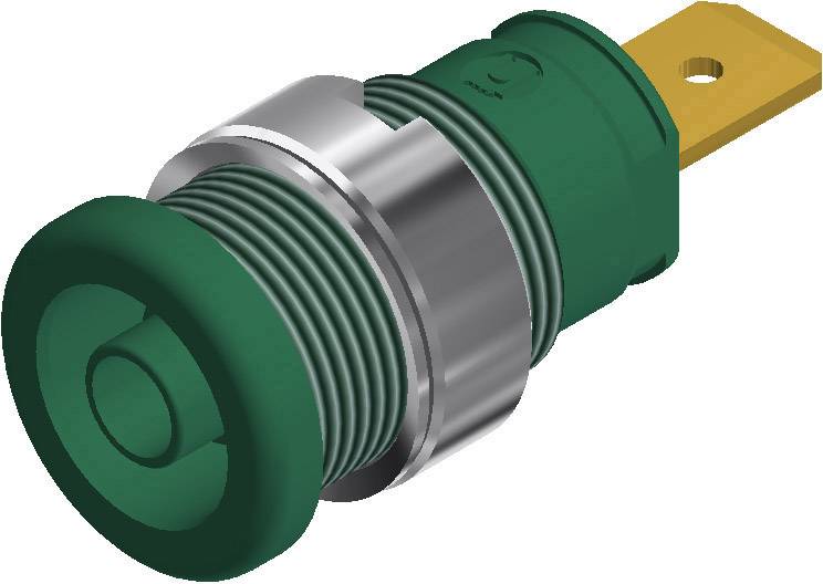 Лабораторная розетка SKS HIRSCHMANN SEB 2610 F6,3 972356104, Ø4 мм, зеленая