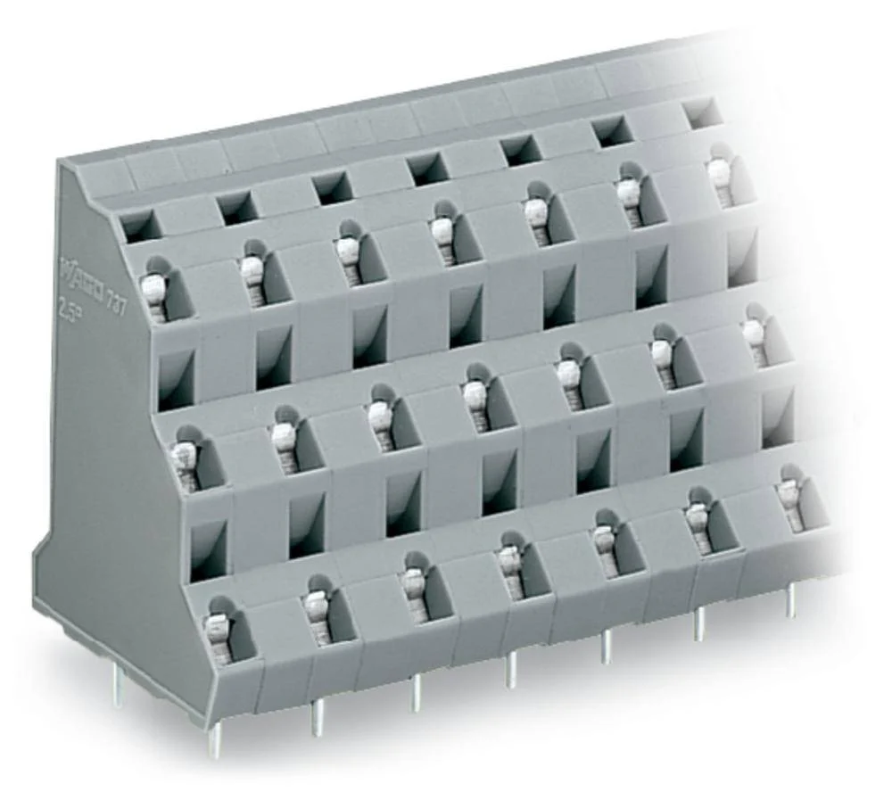 Трехуровневая клемма WAGO 737-754, 12 pin, 0.08мм² - 2.50мм², 1000В, CS: 10мм, (28 шт)